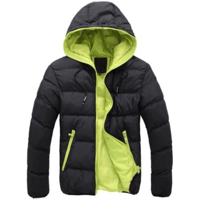 Doudoune hommes de Marque À capuche slim Doudoune d'hiver grande taille