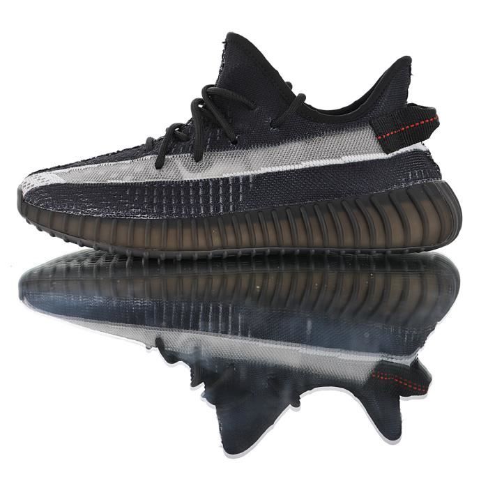 Baskets Yeezy Boost 350 V2 Chaussures de Course femme homme noir blanc Noir  - Cdiscount Chaussures