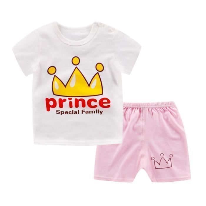Costume Ensemble Bebe Garcon Filles Tailleur T Shirt Manche Courte Chemise Short Pantalon Court Vetements Pour Enfant 100 Cm Blanche Blanche Cdiscount Pret A Porter