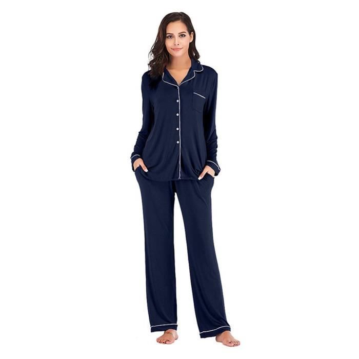 Ensemble de Pyjama Manches Longues Disney Pyjama Femme Stitch