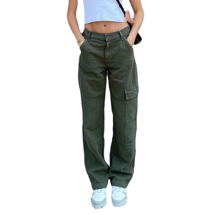 Pantalon cargo vert best sale femme