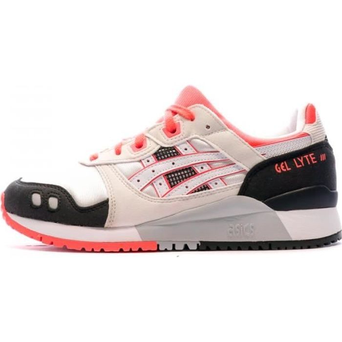 Baskets Blanche Orange Femme Asics Gel lyte III Blanc Cdiscount Chaussures