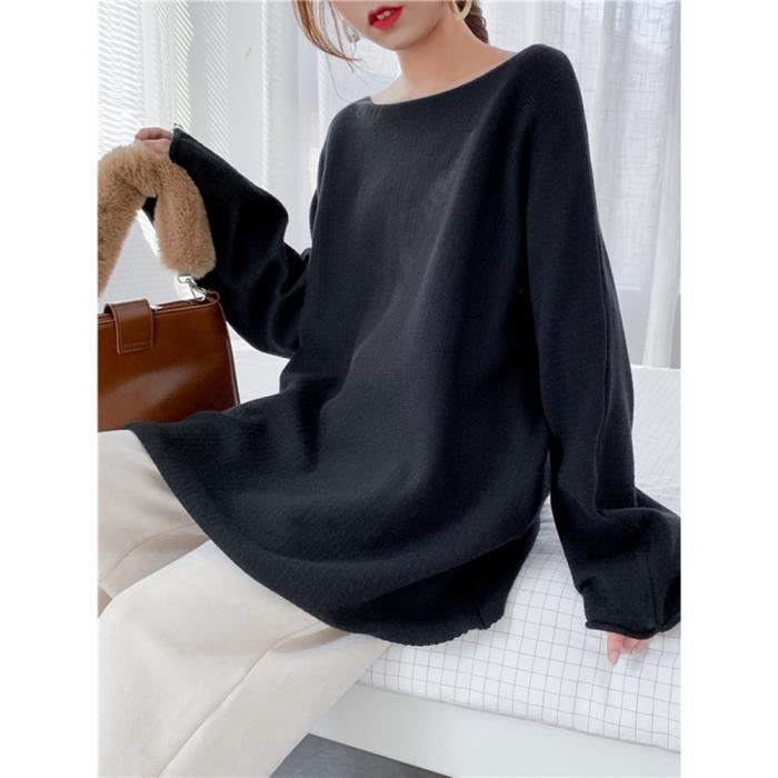 Pull rayé décontracté femme coupe ample main image 1