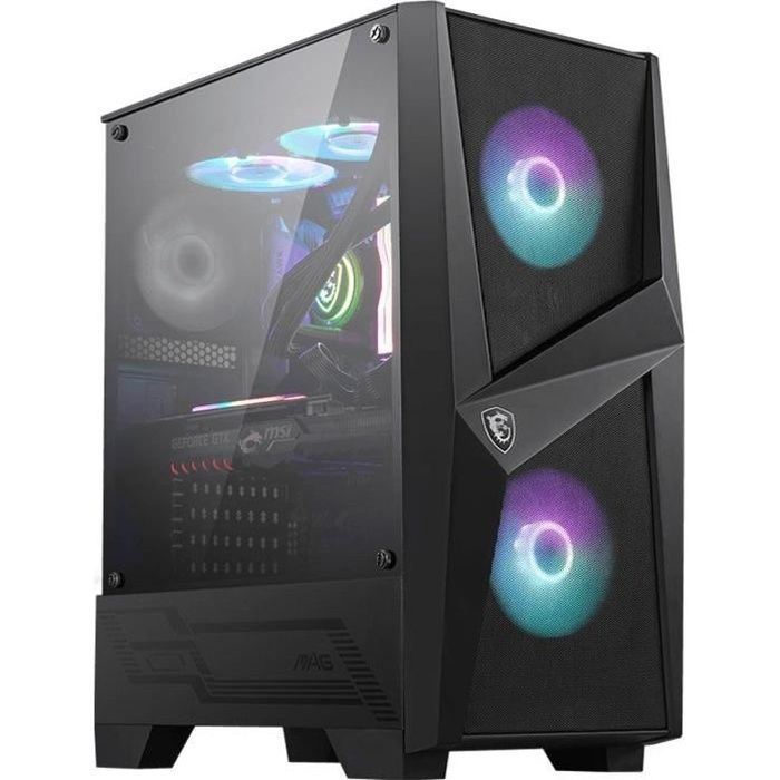 MSI BOITIER PC MAG FORGE 100R - Noir - Verre trempé - Format ATX