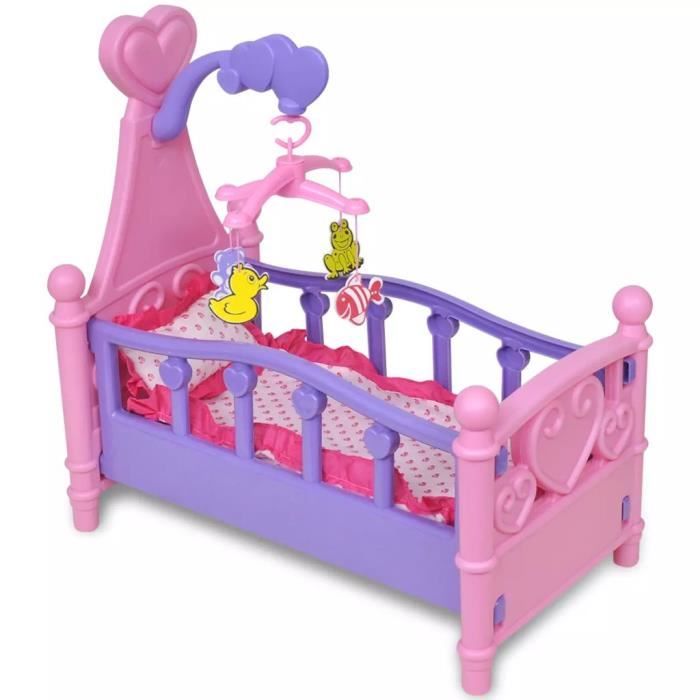 Lit Bebe Avec Moustiquaire Pour Petites Poupees Kelly Accessoires De Poupee Barbie