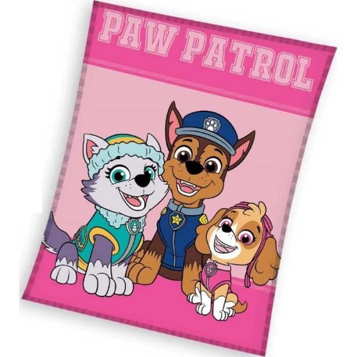 Pat Patrouille-Paw Patrol-Plaid-Couverture Polaire 100X140 Cm