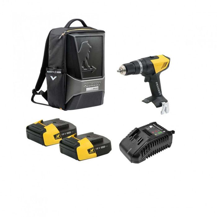Perceuse Visseuse Peugeot ENERGYDRILL 14.4V - 2 Batteries 1.5Ah + Coffret