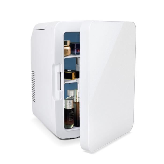 Mini Frigo Mini Réfrigérateur Glaciere Pour Voiture Chambre 10L Silencieux Blanc