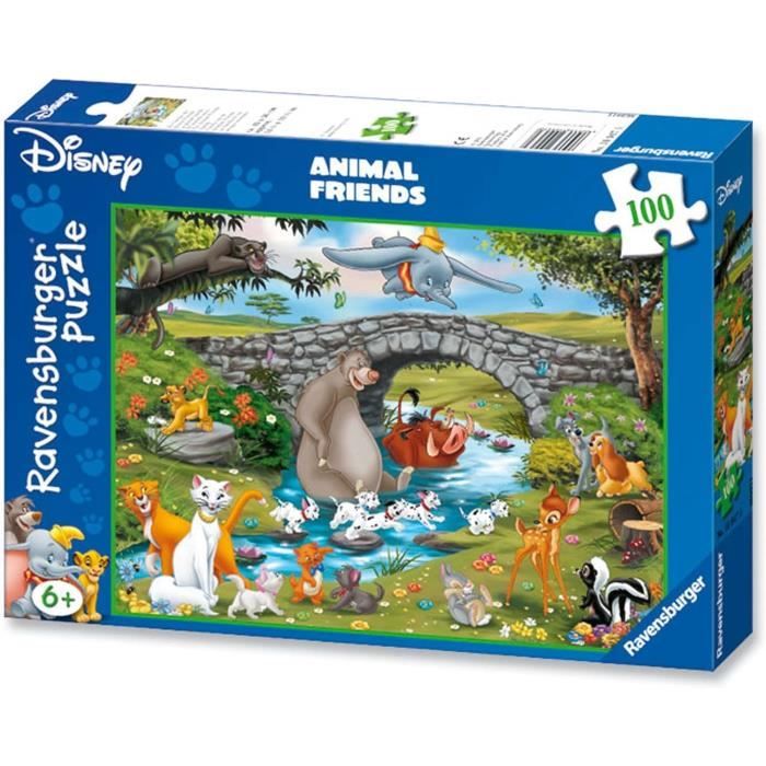 Ravensburger - Puzzle Enfant - Puzzle 100 p XXL - La famille d'Animal ...