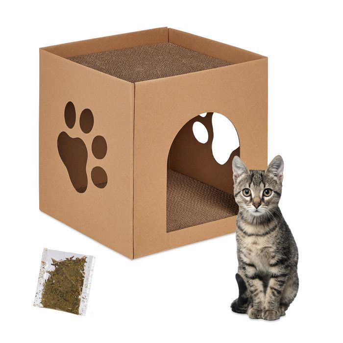Meilleurs prix pour Niche en carton pour votre chat - 10044674-0
