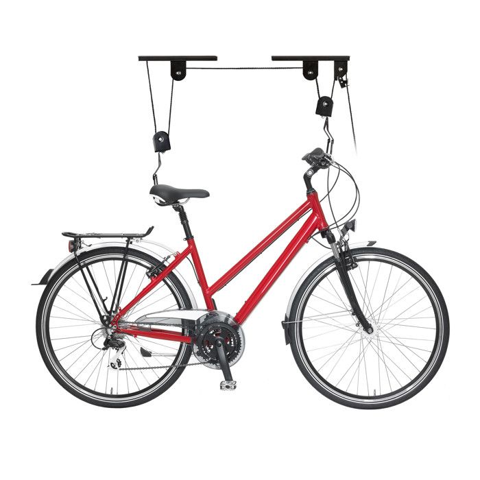 Porte-vélo pour 2 bicyclettes accroche Barre télescopique pour vélo garage  160-340 cm - RELAXDAYS - Cdiscount Sport