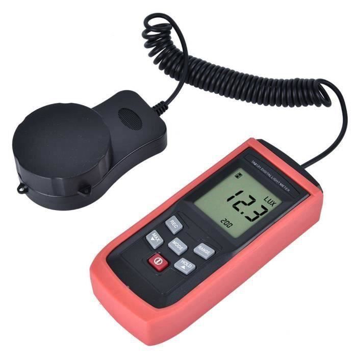 Analyse Luminosité LED Luxmètre Numérique WapoRich RQ-881D - Mesure 1-400,000 Lux - Écran Rétroéclairé - Pour Plantes Et LED Luxmètre Numérique Portable Mesure Lumière Plantes LED