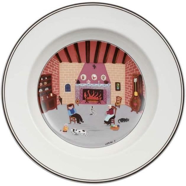 Assiette Creuse VILLEROY & BOCH Design Naïf - Thème Chasseur - Neuf - Diamètre 22,1 Cm