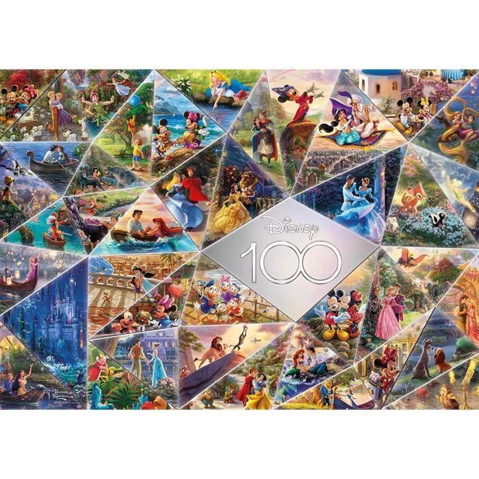 Puzzle 1000 pièces Thomas Kinkade 100e anniversaire Disney