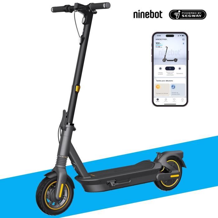 Trottinette électrique – Segway-Ninebot MAX G2 E – 70 km d’autonomie – 900W – clignotants et pneus a