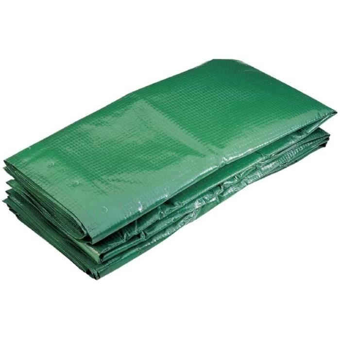 Bâche De Protection Carrée 3X3M Qualité Premium Verte - Résistante Aux