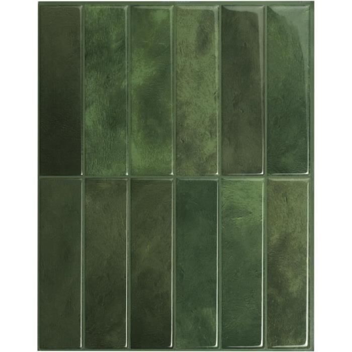 Lot De 10 Pièces,Carrelage Autocollant Métro Blanc,Crédence Adhésive Cuisine Salle De Bains,Papier Adhesif En Vinyle 3d Brique,30x30cm,TRIMEC