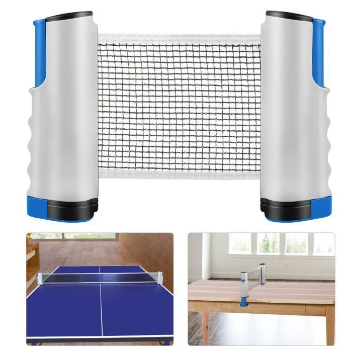 Filet de Tennis de Table Rétractable Filet de ping-Pong Portable Remplacement Filet Accessoires pour Intérieur et Extérieur Voyage