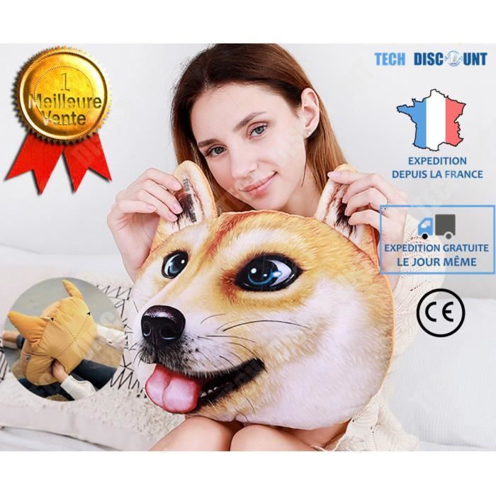 TD® Bouillotte chauffe-mains en forme de chien micro-onde
