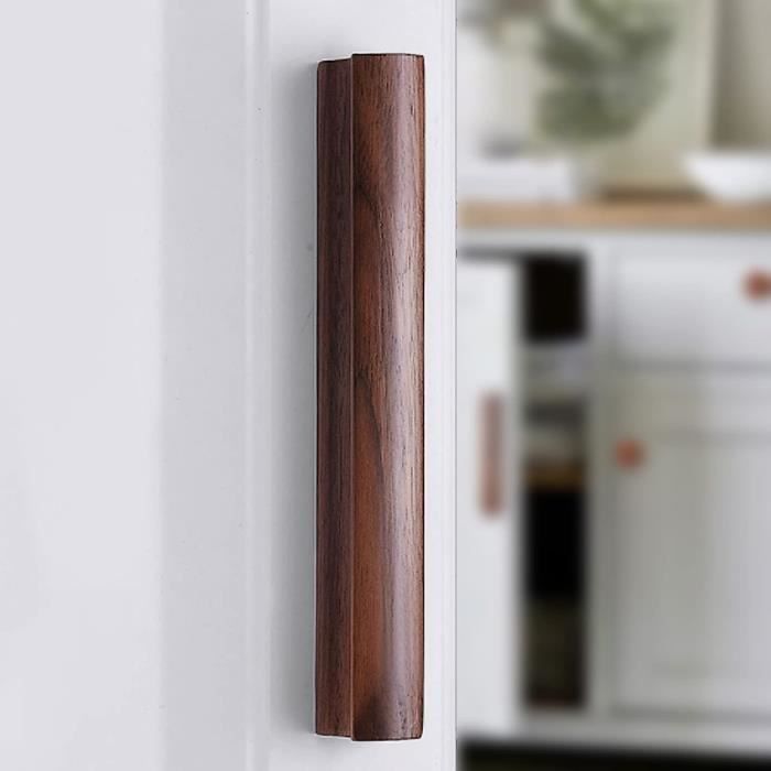 6 pièces boutons de garde-robe armoires en bois poignées