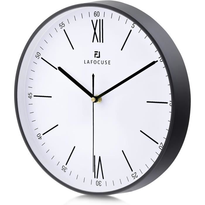 Horloge Murale à Chiffres, 30cm Horloge Murale silencieuse, Plastique Horloge Murale à Chiffres, 30cm Horloge Murale silencieuse, Plastique
