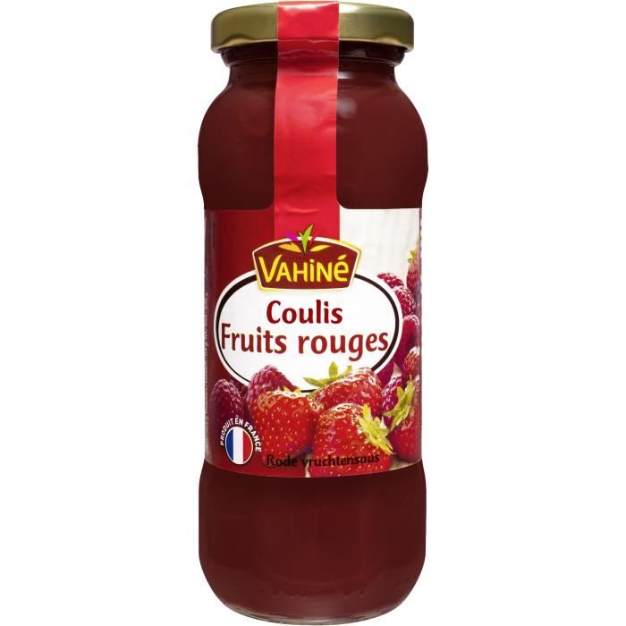 VAHINE Nappage Fruits rouge - 165 g