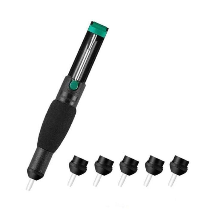 Pompe à Dessouder Double Anneau - Duendhd - Aspiration Puissante Avec 5 Buses - Pour Soudure Électronique