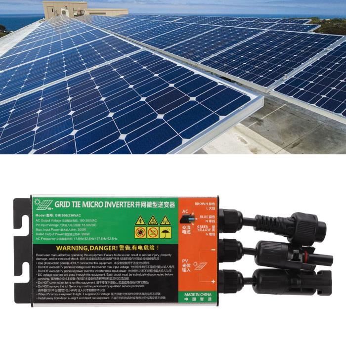 Y&H 600W Micro Onduleur Solaire Grid Tie MPPT 18-50V DC Vers 220V AC – Panneaux 30V/36V, Parfait Pour Balcon Ou Centrale Solaire Plug & Play