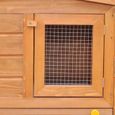 CHEZZOE Clapier lapin Enclos Lapin large pour petits animaux Cage à Lapin avec toits Bois ☺91135-1
