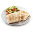 DOMO - Appareil à croque-monsieur XL DO9056C - 900W - Blanc - Revêtement antiadhésif - Fonction sandwichs x2-1