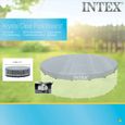 Bâche de protection pour piscine ronde INTEX 4m88 - Deluxe avec tamis d'écoulement-1