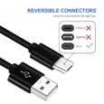 Câble Micro USB vers A, [3m+3m] 2Pack Câble Chargeur pour Sony Manette PS4,Playstation 4,DualShock 4,PS4 Pro/PS4 Slim,Xbox One/Xb-1