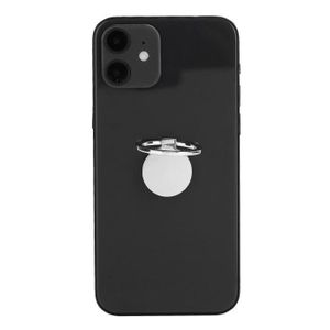 Support Anneau Rotatif 360° Pour Téléphone – Design Chat, Argenté, Universel