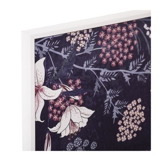Tissu Toile Imprimée Hycu Fleur Bleu Fond Coloris Lin - Tissus des Ursules