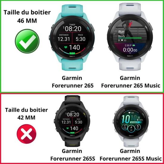 2x Coque Cadre écran Compatible Avec Garmin Forerunner 570 42mm