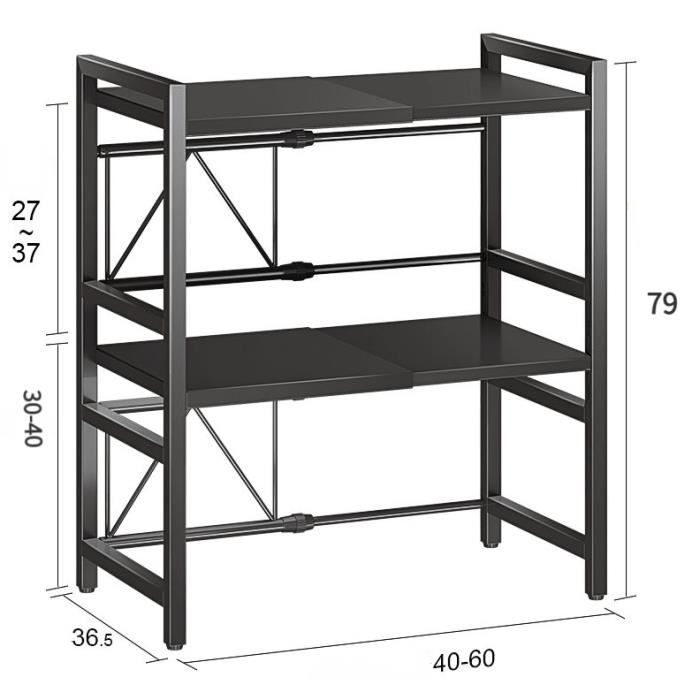 Support De Four à Micro-ondes Mural Pour étagère De Cuisine Support De Stockage 53*38 CM