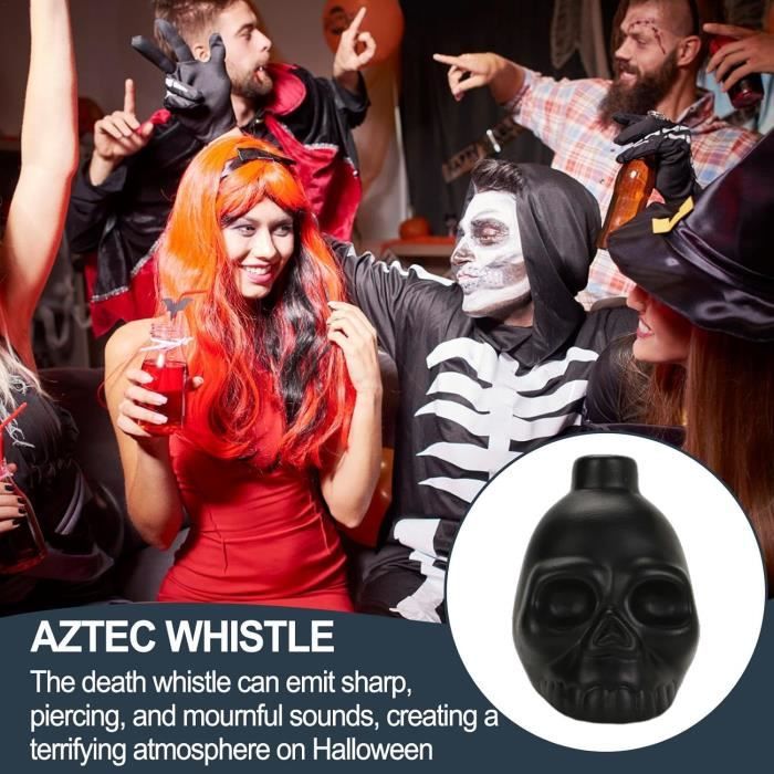 Sifflet De La Mort Aztèque - Gadget Hurlant Terrifiant Pour Farces, Halloween Et Fêtes