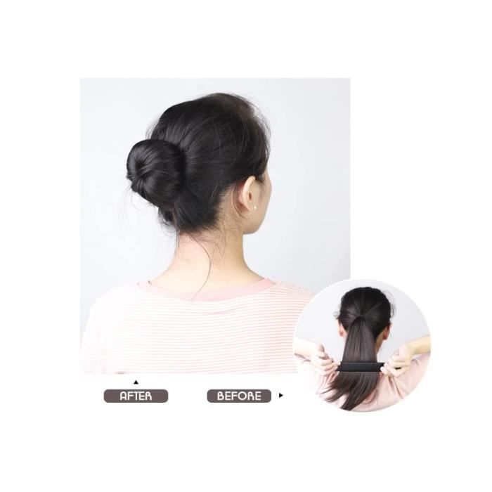 Kit De 4 Pinces à Cheveux 'Donut' Pour Chignon Twist - Facile à Utiliser, Pour Ados Et Adultes