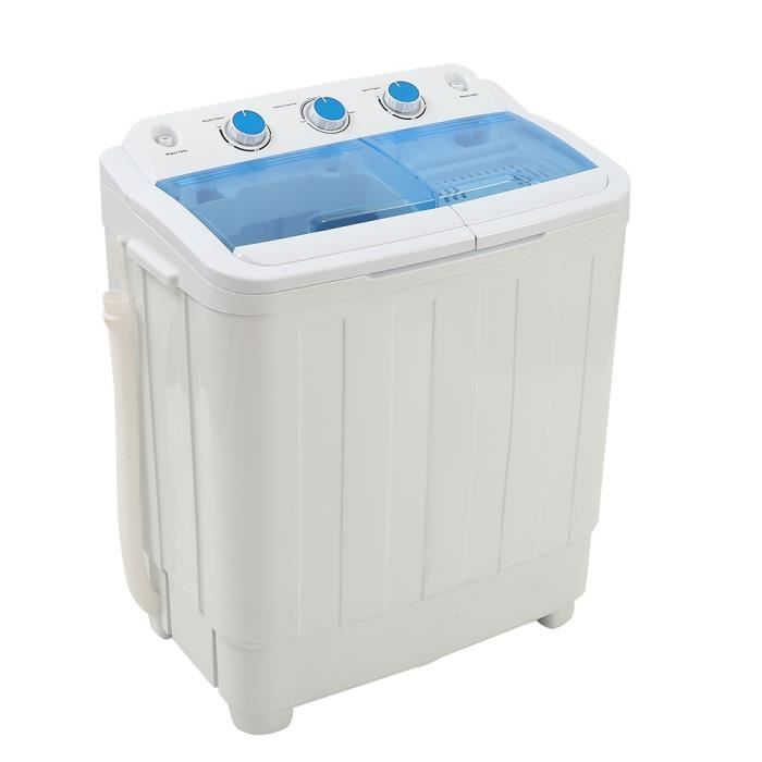 Mini machine à laver lave linge compact hauteur 50cm 3kg 400W Essoreuse  studio camping petite maison HT - Cdiscount Electroménager