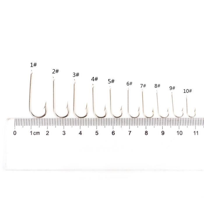Lot De 500 Hameçons Pêche – Acier Haute Teneur Carbone – Eau Douce – Avec Boîte
