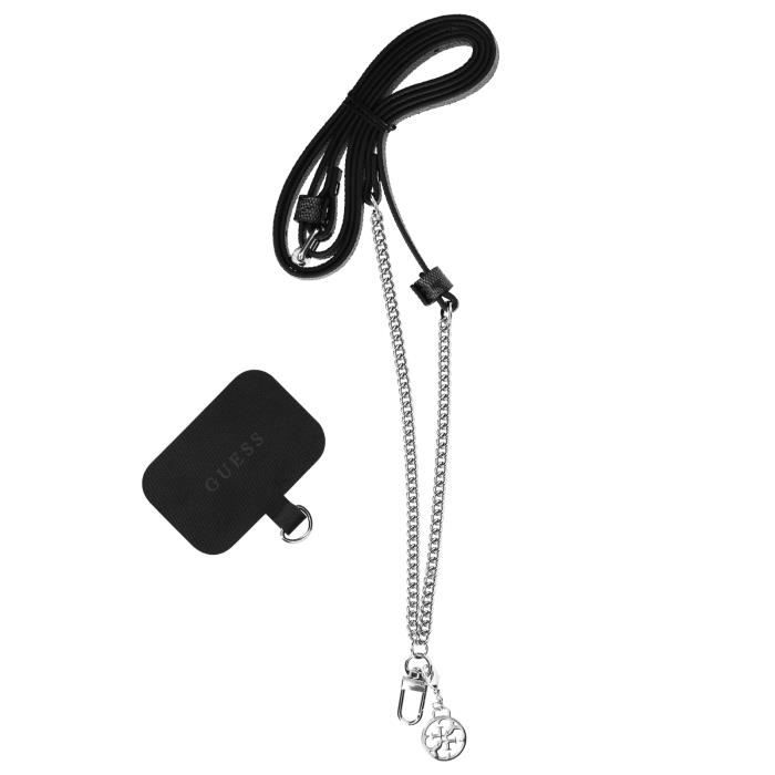 Cordon Téléphone Portable 8 Mm - Bandoulière Réglable Et Détachable Avec Patchs - Compatible La Plupart Des Coques
