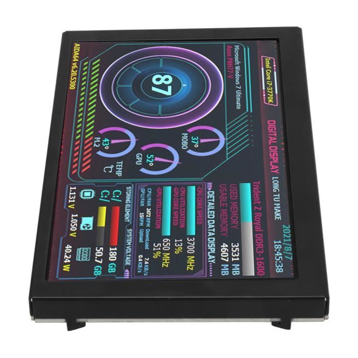Mini Ecran Usb HURRISE Mini écran USB IPS Moniteur de Température D'ordinateur 5 ...