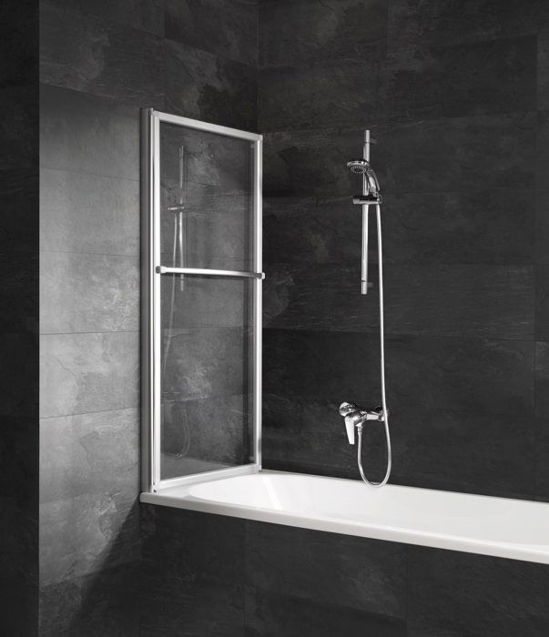Pare-Baignoire Coulissant Schulte 70-118cm - Verre Sécurité 3mm - Blanc - Fabriqué En Allemagne