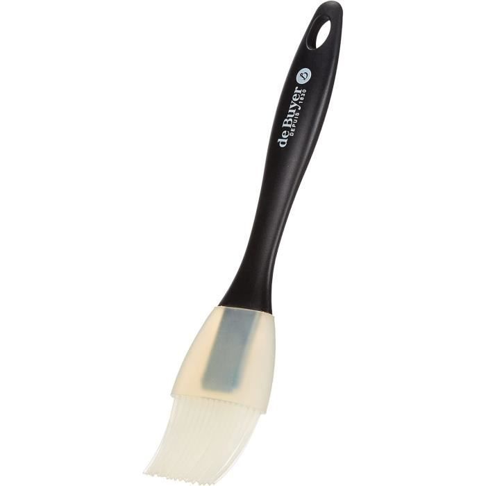 4807.00N -pinceau patissier silicone - Noir - l.19.5 cm & 891.24N -spatule  maryse patisserie L.25 cm,[S84]