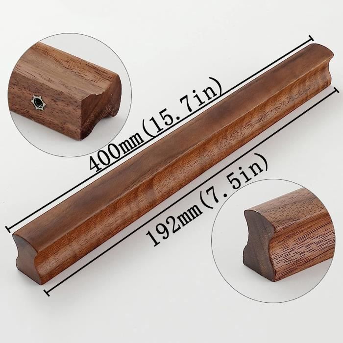 1Pcs En Bois Bouton De Traction D'Armoire De Placard De Placard De