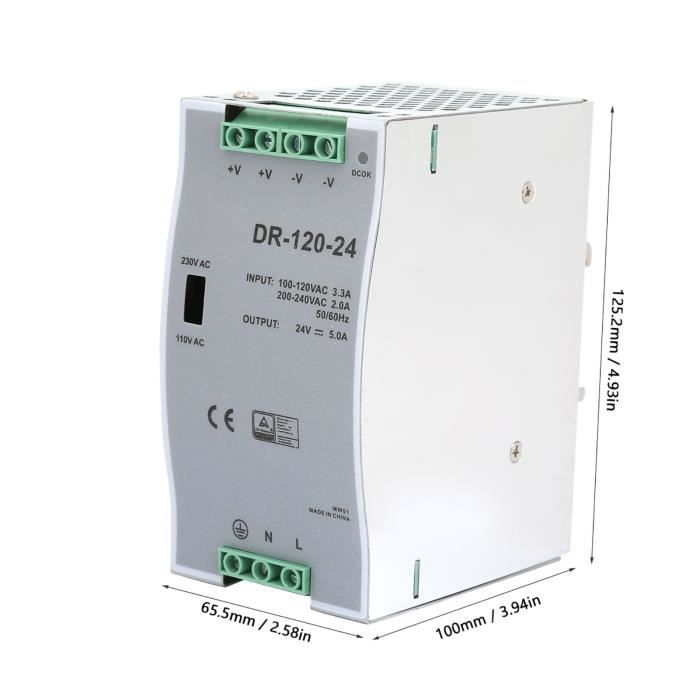 CC Alimentation à Découpage 12V 10A 120W Transformateur Industriels 230V CA à CC 12Volt Pour 0 CC Alimentation à Découpage 12V 10A 120W Transformateur Industriels 230V CA à CC 12Volt Pour 0