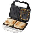 DOMO - Appareil à croque-monsieur XL DO9056C - 900W - Blanc - Revêtement antiadhésif - Fonction sandwichs x2-2