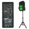 Enceinte Mobile Autonome Karaoke Enfant Party MOBILE8 - USB / Bluetooth - Micro SD - Micro - Pied - Télecommande - Jeu de lumière-2