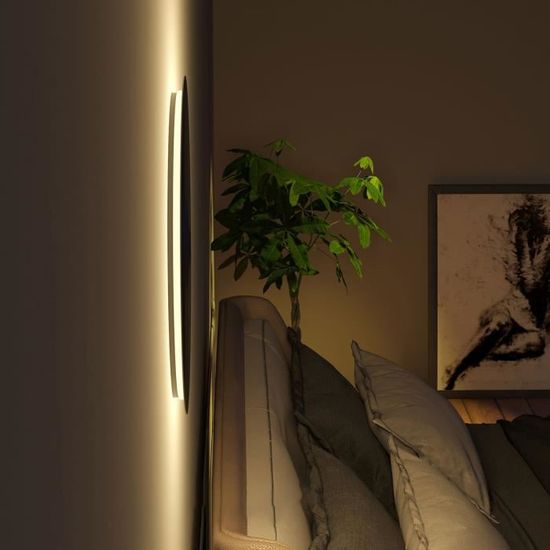 40cm Applique Murale RGB Lumière Ambiance Lampe Créatif Salon Tête de Lit  EU Plug - Cdiscount Maison