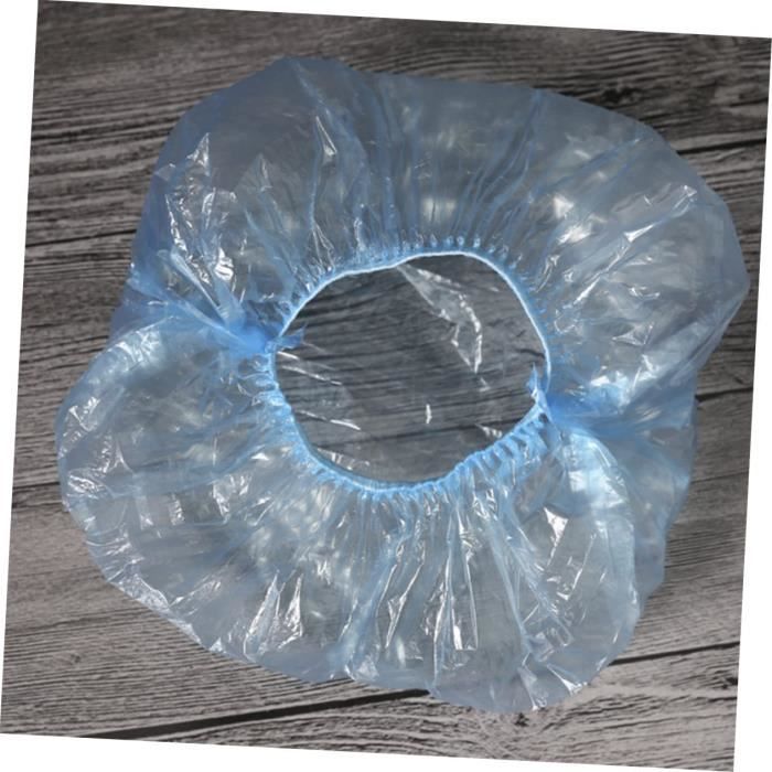 Acheter Bonnet de bain de douche jetable en plastique, 100 pièces
